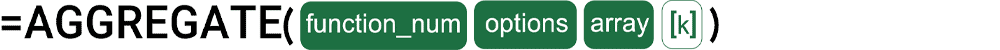 تابع AGGREGATE در اکسل